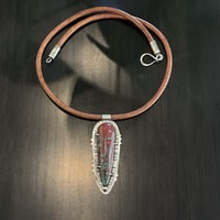 Image 3 of Sonoran Sunrise Pendant on Leather
