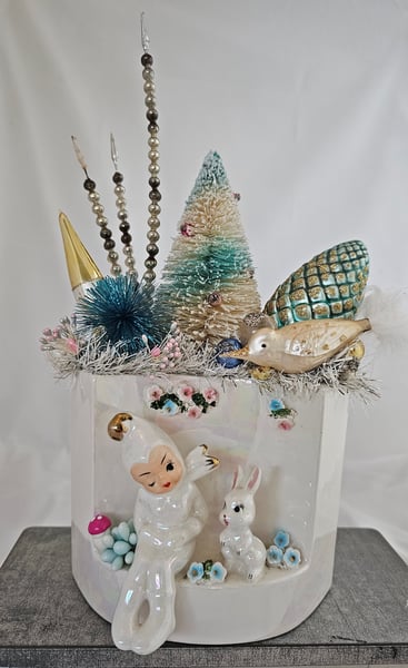 Image of Special Ceramic Pixie Planter Holiday Decor