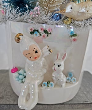 Image of Special Ceramic Pixie Planter Holiday Decor