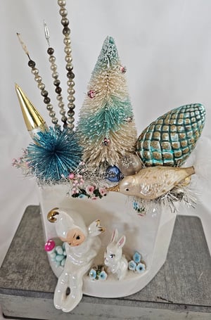 Image of Special Ceramic Pixie Planter Holiday Decor
