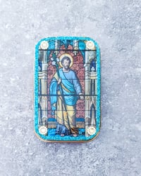 Image 2 of Handmade Saint Joseph Catholic Travel Shrine Nicho Rosary Box – Pocket Altar