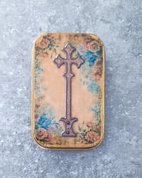 Image 3 of Handmade Saint Joseph Catholic Travel Shrine Nicho Rosary Box – Pocket Altar