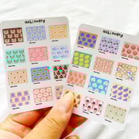 Image 2 of Pantone style animal//food stickers 