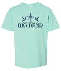 ComfortWash by Hanes Unisex Garment-Dyed T-Shirt Color Logo in Honeydew