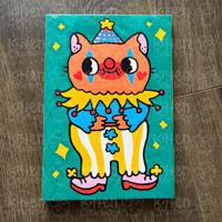 Image 1 of Clown Cat - Original Painting