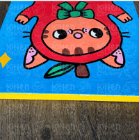 Image 3 of Apple Cat - Original Painting