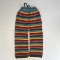 Image 2 of Striped hand Knit pants 6t