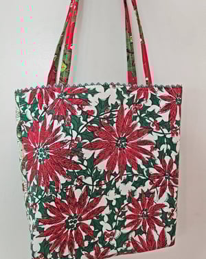 Image of Sugar & Spice Christmas Fabric Holiday Tote