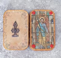 Image 1 of Handmade St. Joseph Catholic Travel Shrine – Pocket Altar
