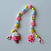 Pink Popsicle Mask Chain