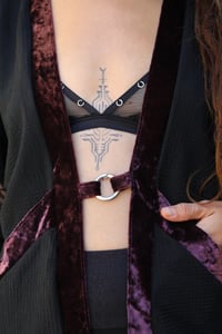 Image 5 of KIMONO HAKUTO | BLACK AND PURPLE VELVET VERSION