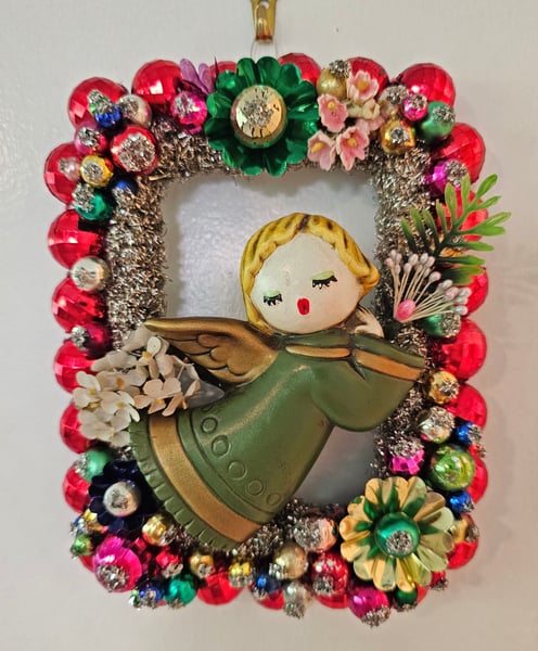 Image of Mini Christmas Ornament Wreath Sweet Angel 