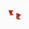 MN Spice Acrylic Sparkling Stud Earrings 
