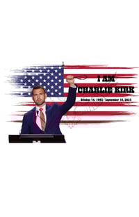 Image 2 of I Am Charlie Kirk Tee Patriotic 