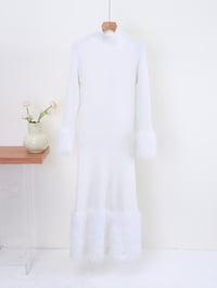 Image 4 of Winter Pearl Elegant White Dress 