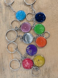Image 1 of Colored Keychain with Mustard Seed