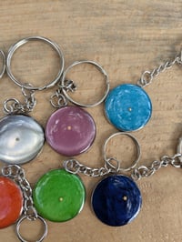 Image 3 of Colored Keychain with Mustard Seed