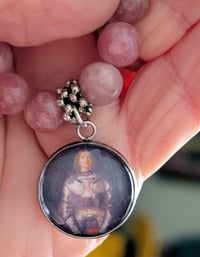 Image 1 of St. Joan of Arc, Precious Sunstone Gemstone Bracelet