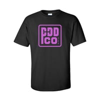 "Neon Violet" Collection Company Swag T-shirt (Black)