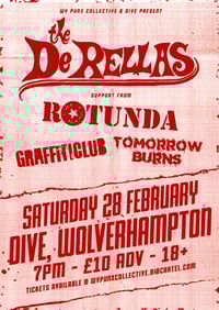 THE DERELLAS + ROTUNDA LIVE @ DIVE 28/02/2026 PLUS SUPPORT