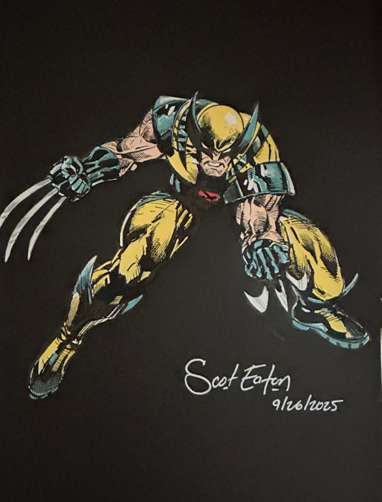 Image of WOLVERINE COLORED REMARQUE BY SCOT EATOJN