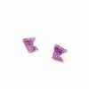 Purple Minnesota Sparkling Stud Earrings 💜