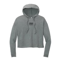Image 1 of Women's Cropped Lightweight Hoodie - Heather Grey