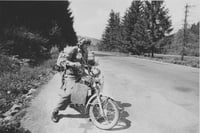 ‘The Motorcyclist’, Road to Lviv, Western Ukraine, 2018 - NICHOLAS HOPKINS