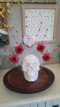 Image 2 of 🌹✨ Elegant Red Rose Sacred Heart Headpiece ✨🌹