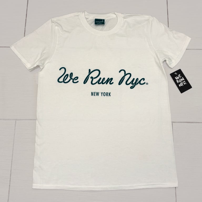 Image of WE RUN NYC Shoelace White Tee
