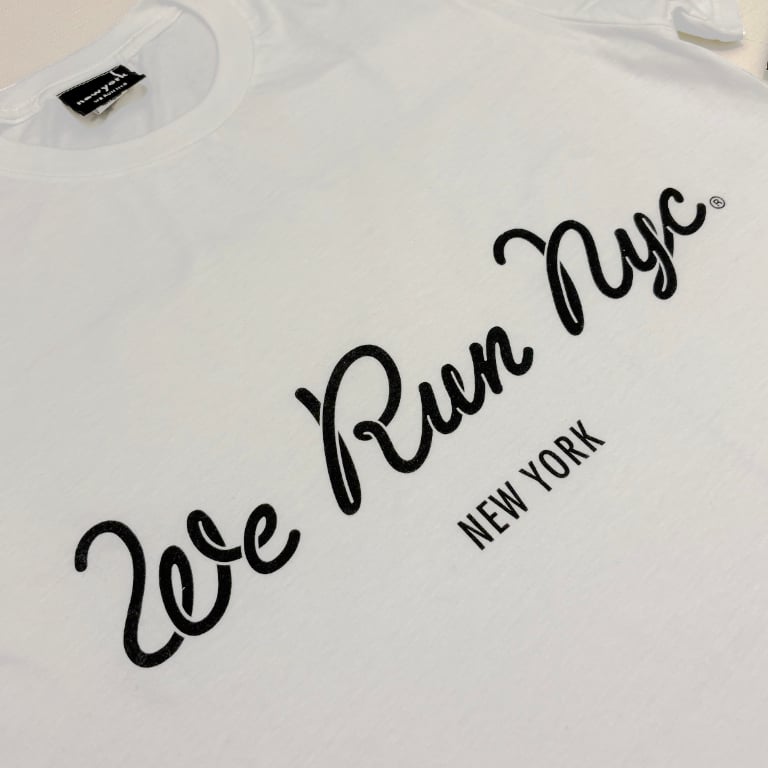 Image of WE RUN NYC Shoelace White Tee