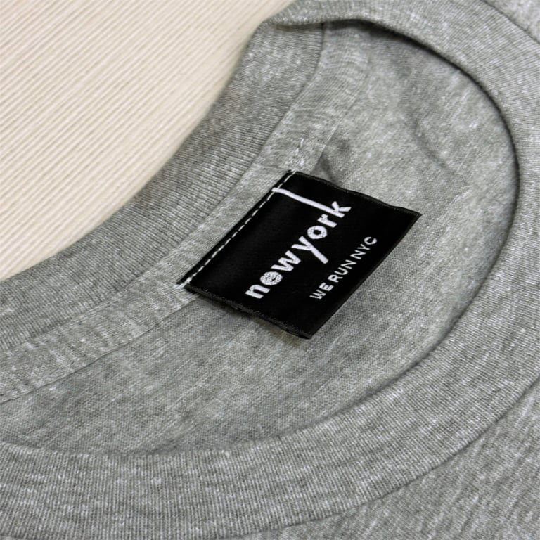 Image of WE RUN NYC Shoelace Grey Tee