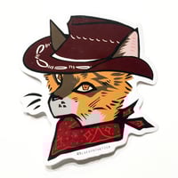 Cowboy Kitty Sticker