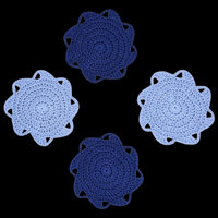 Image 4 of Ocean Wave Crochet Coasters – Set of 4