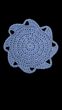Image 3 of Ocean Wave Crochet Coasters – Set of 4