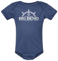 Image 4 of Rabbit Skins Infant Fine Jersey Bodysuit in Navy, Light Blue, Saltwater, Indigo, Orange