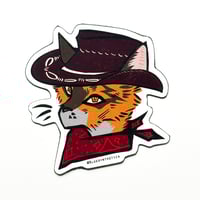 Image 1 of Cowboy Kitty Magnet