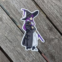 Image 4 of Frieren Gun Witch Sticker Pack! 3 Stickers! - Transparent Vinyl Stickers