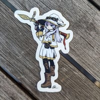 Image 6 of Frieren Gun Witch Sticker Pack! 3 Stickers! - Transparent Vinyl Stickers