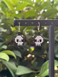 Image 1 of Skull Beaded Earrings