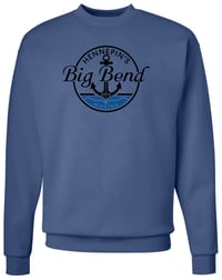 Image 2 of Hanes Unisex Ecosmart® Crewneck Sweatshirt in Ash or Denim