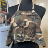 Backless Camo Chain Pocket Top