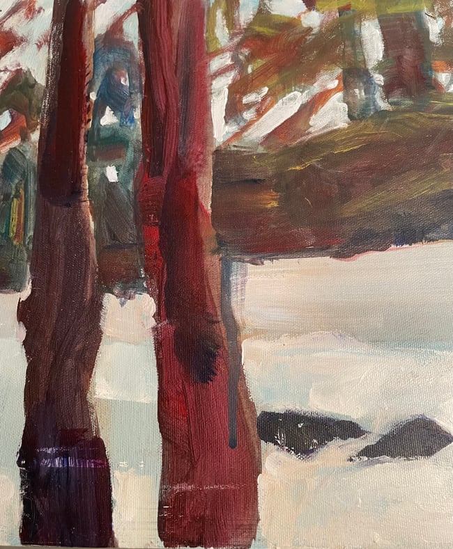 “A Family in Winter” Turkeys in harmony.