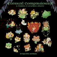 Image 1 of eternal companions 2 - a hades 2 sticker sheet 
