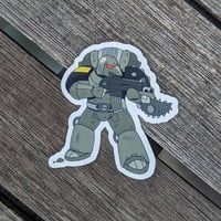 Image 3 of Battle Buddies! 2 inch Transparent Vinyl Stickers