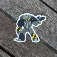 Image 2 of Battle Buddies! 2 inch Transparent Vinyl Stickers
