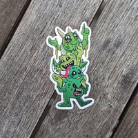 Image 1 of Lil' Goofy Snot Demons! - 2.6 inch Transparent Vinyl Sticker