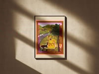 Image 1 of Guru Har Rai Ji | Hand-painted Miniature Sikh Art Print