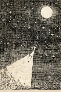 Image 2 of 'Moon' Large Poster Print