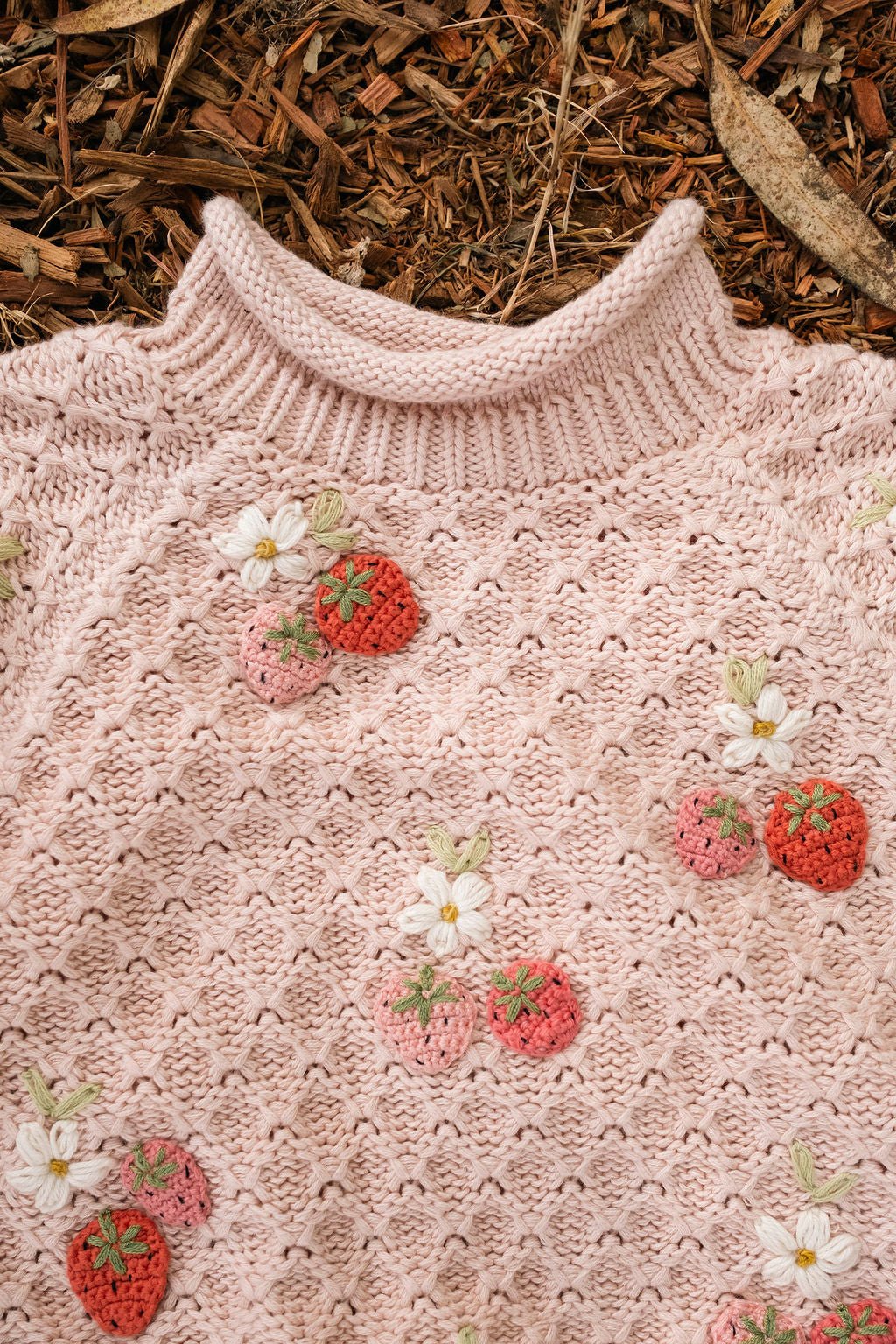 Image of Strawberry Fields Sweater - Pink